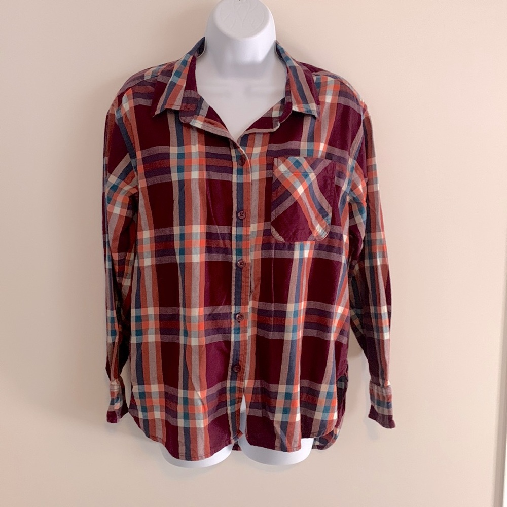 Fall Flannel Button Shirt